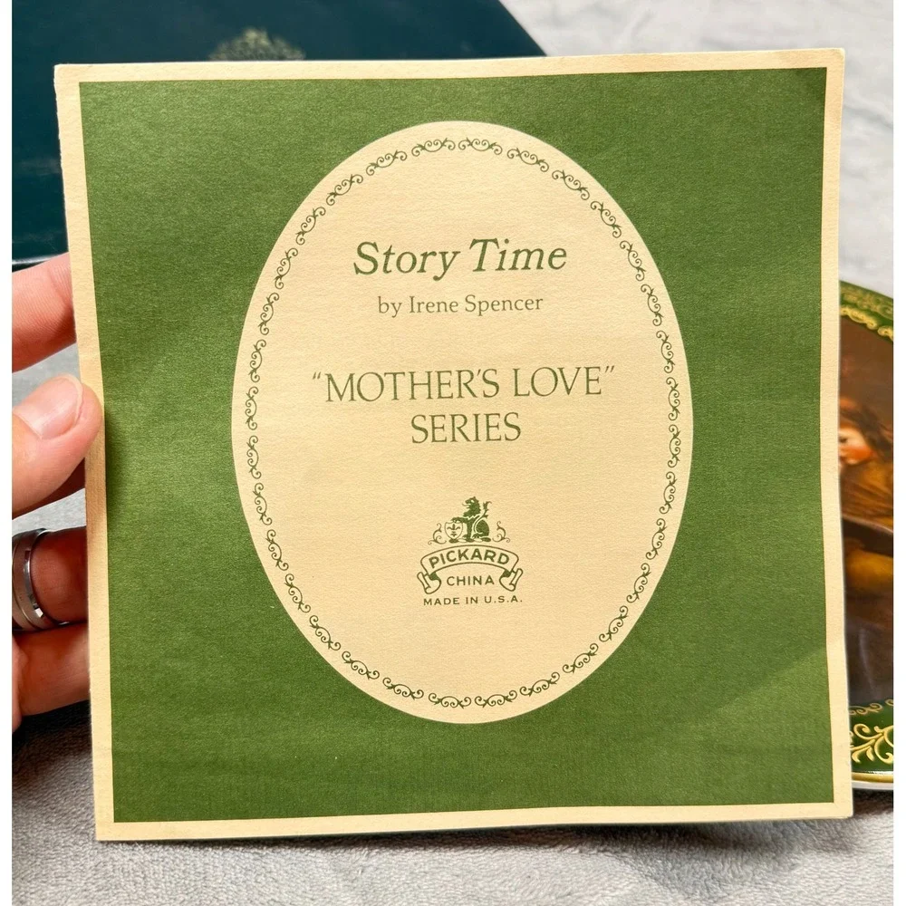 Pickard China Story Time Plate Mothers Love Series Irene Spencer 2538 of 7500